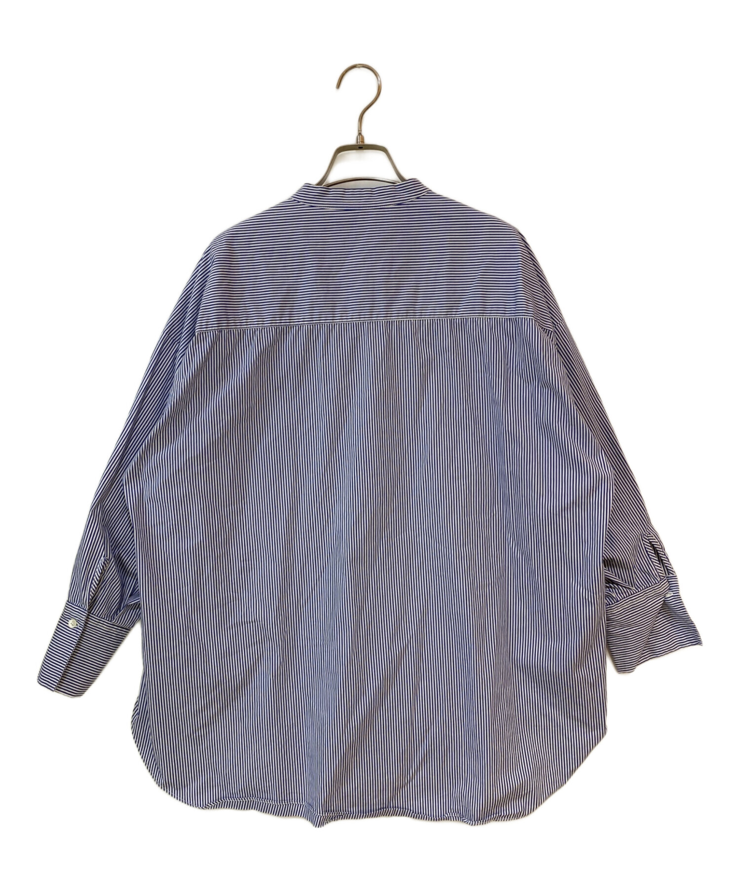 中古・古着通販】SOEJU (ソージュ) バンドカラーストライプシャツ