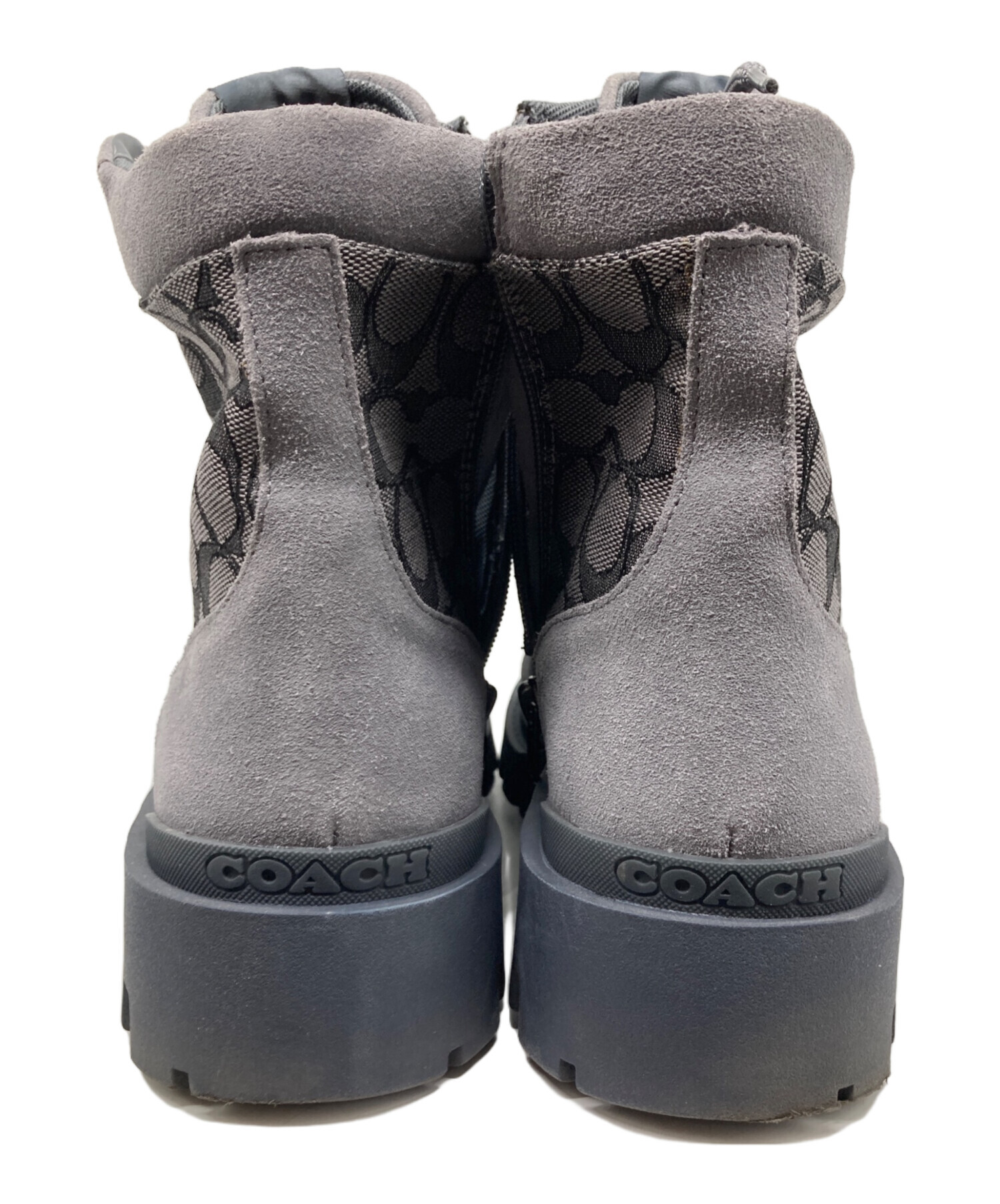 中古・古着通販】COACH (コーチ) CitySole ブーツ・シグネチャー ジャ 