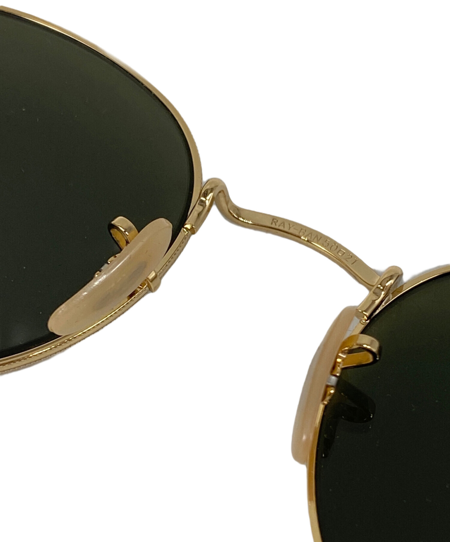 Ray-Ban レイバン サングラス  ゴールド 【古着】【中古】【送料無料】 中古・古着通販】RAY-BAN (レイバン) ROUND FLAT LENSES サングラス