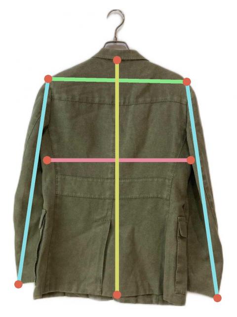 中古・古着通販】LARDINI (ラルディーニ) サファリジャケット オリーブ 
