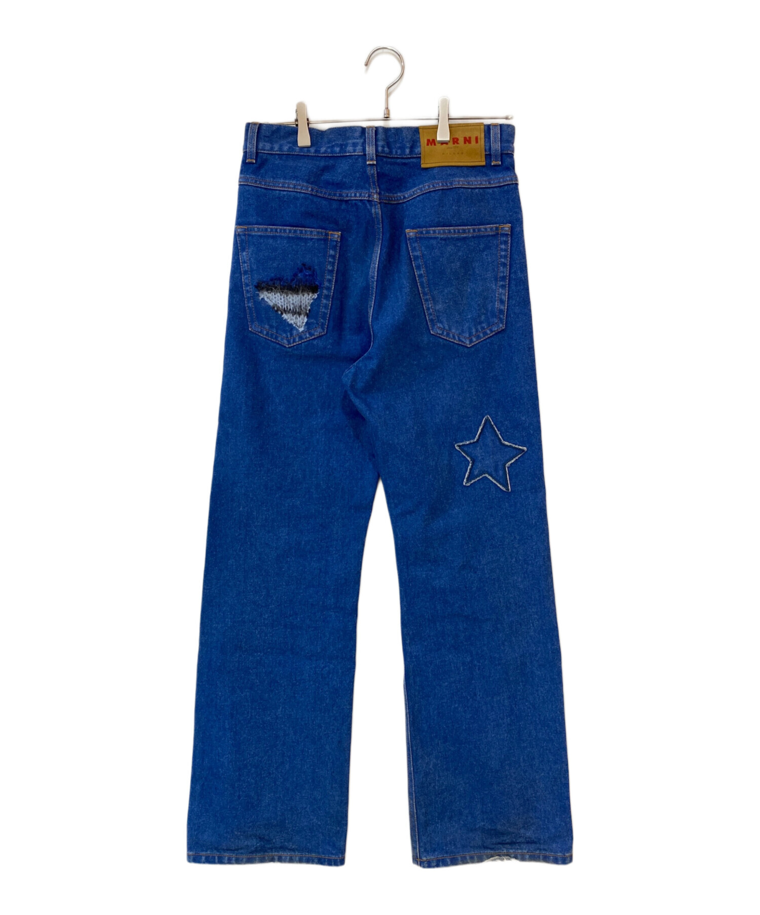 中古・古着通販】MARNI (マルニ) BLUE COATED DENIM JEANS WITH MOHAIR