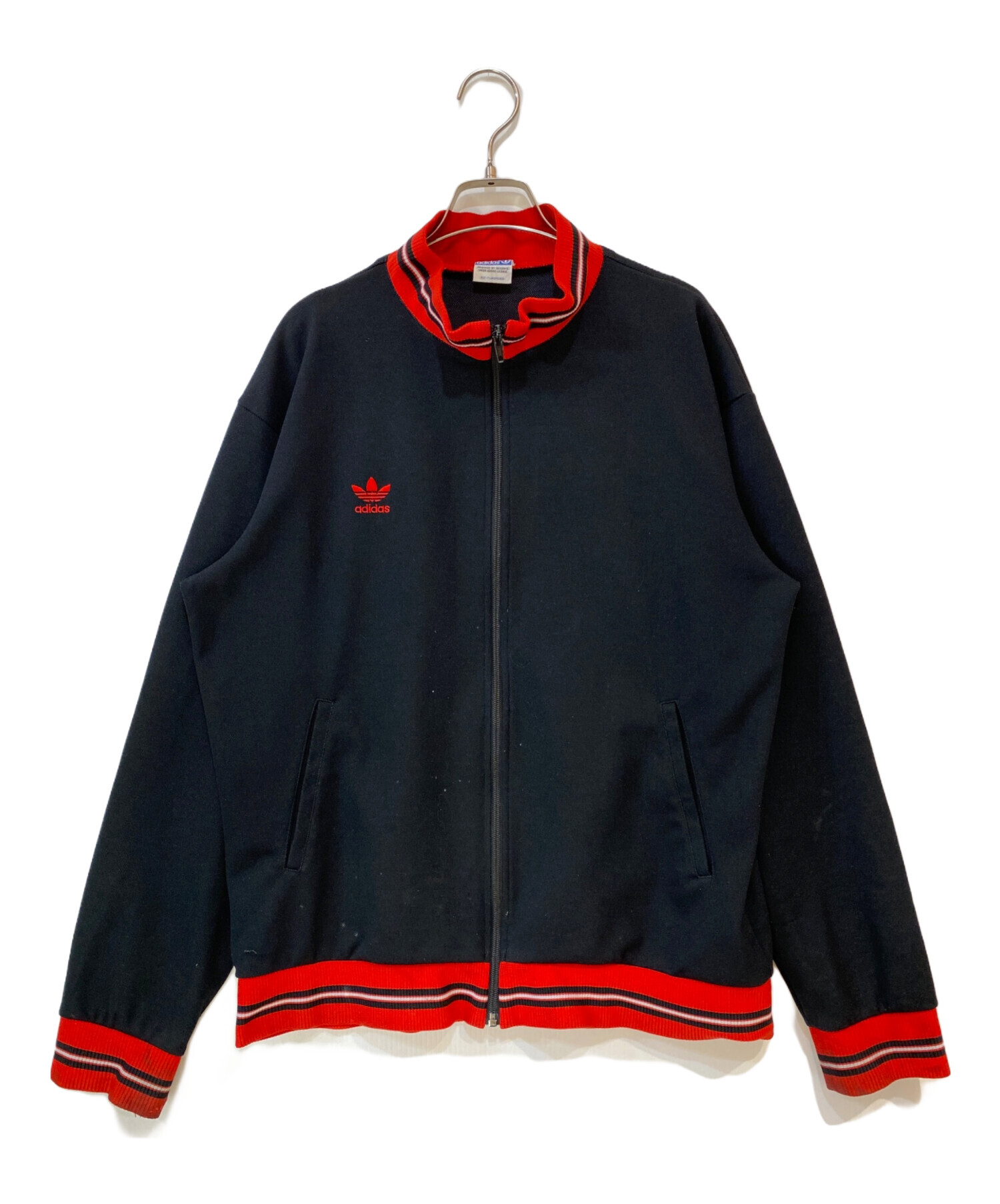  トラックジャケット　ジャージ　SST 黒　赤　トレフォイル　XO 中古・古着通販】adidas (アディダス) ヴィンテージトラックジャケット