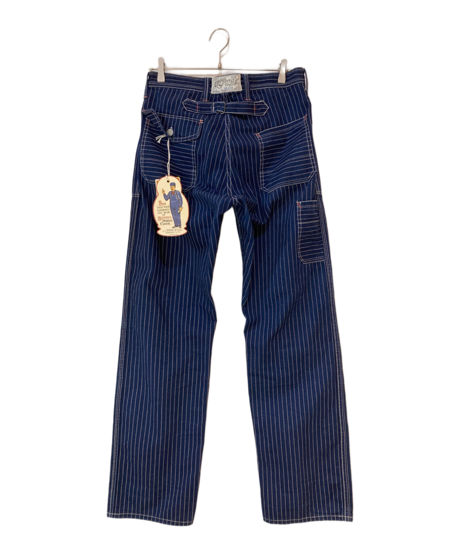 フリーホイーラーズ ビブオーバーオール　インディゴウォバッシュ 32 未使用 中古・古着通販】freewheelers (フリーホイーラーズ) UNION SPECIAL