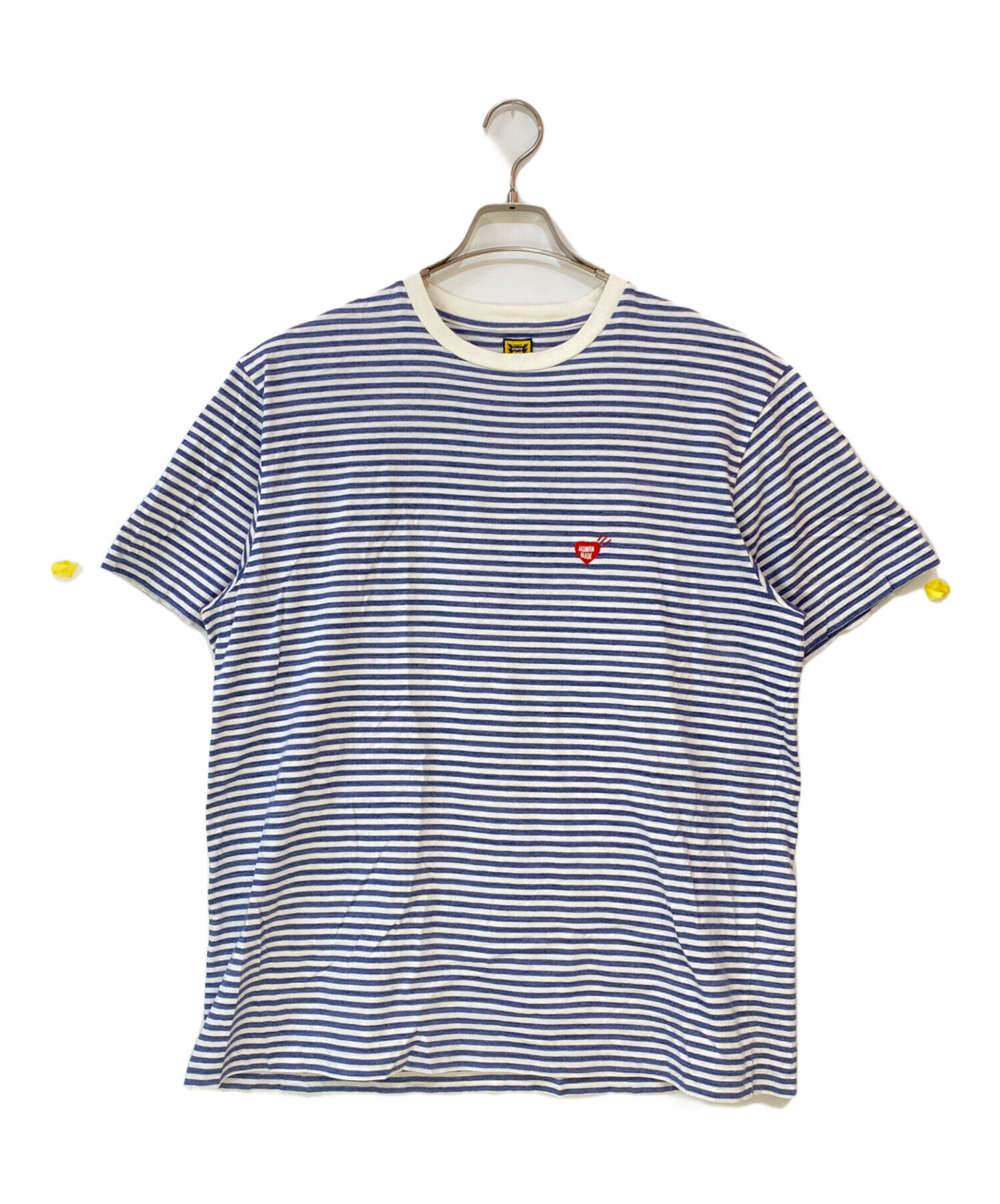 中古・古着通販】HUMAN MADE (ヒューマンメイド) 刺繍ロゴボーダーT
