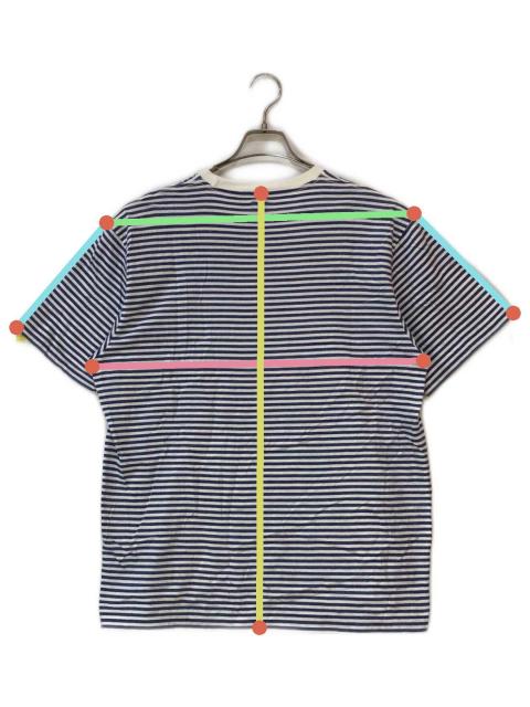 中古・古着通販】HUMAN MADE (ヒューマンメイド) 刺繍ロゴボーダーT