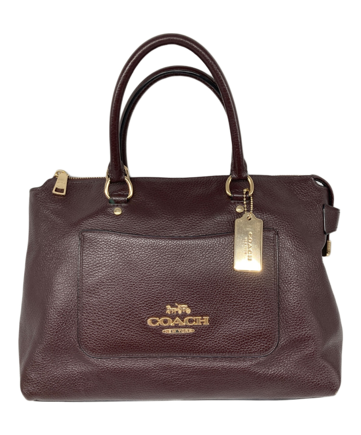 中古・古着通販】COACH (コーチ) ペブルレザー ミニ エマ サッチェル 
