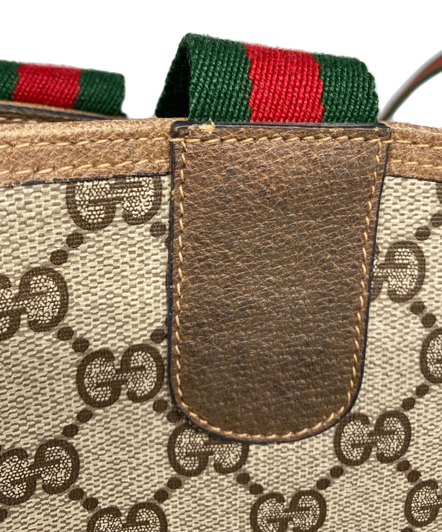 中古・古着通販】GUCCI (グッチ) シェリーライントートバッグ ベージュ