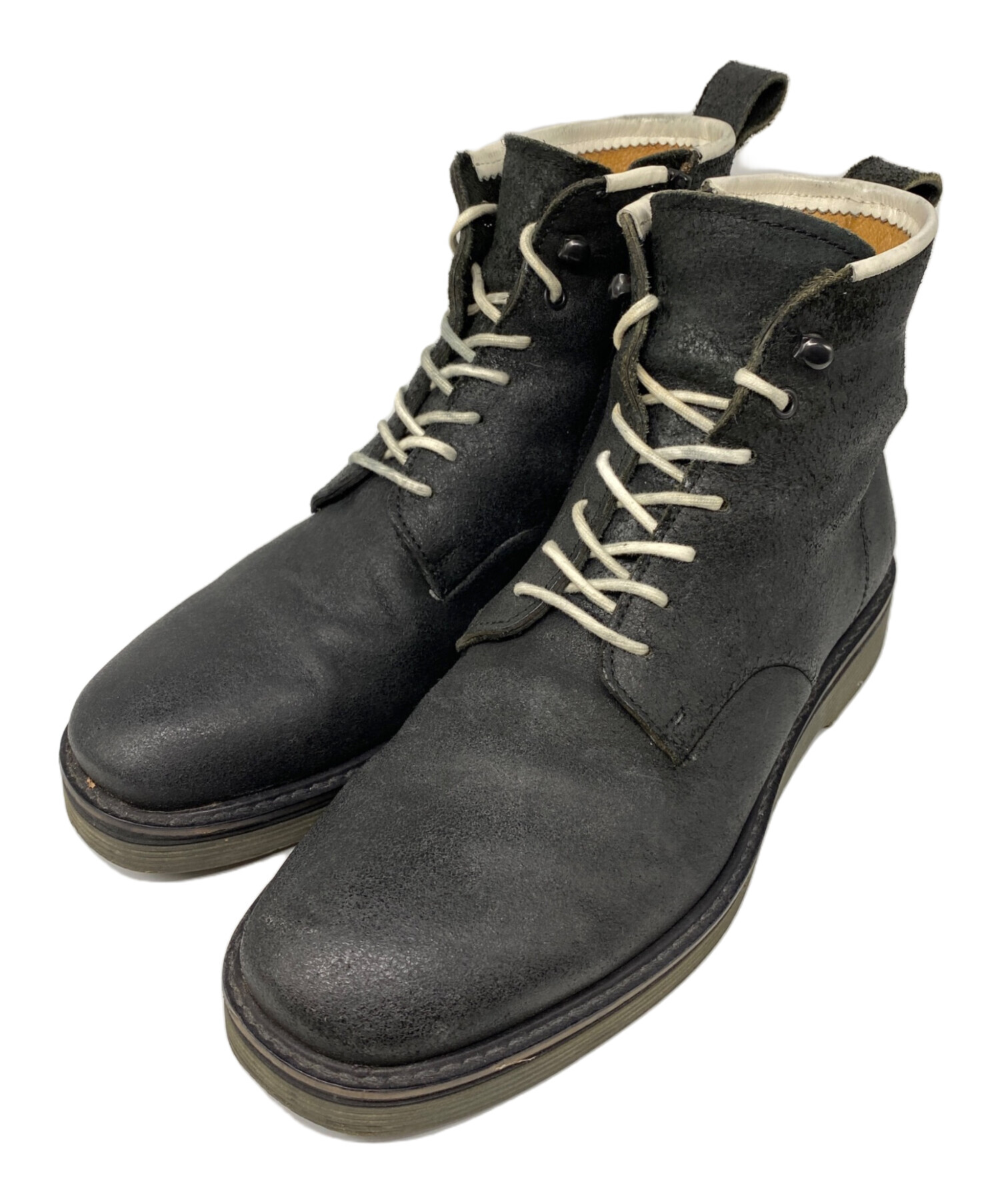 earle メンズ ブーツ アール 中古・古着通販】EARLE (アール) Hi Chukka lace-up ブーツ ブラック