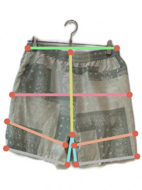 中古・古着通販】KITH (キス) Silk Lyocell Bandana Cedar Short
