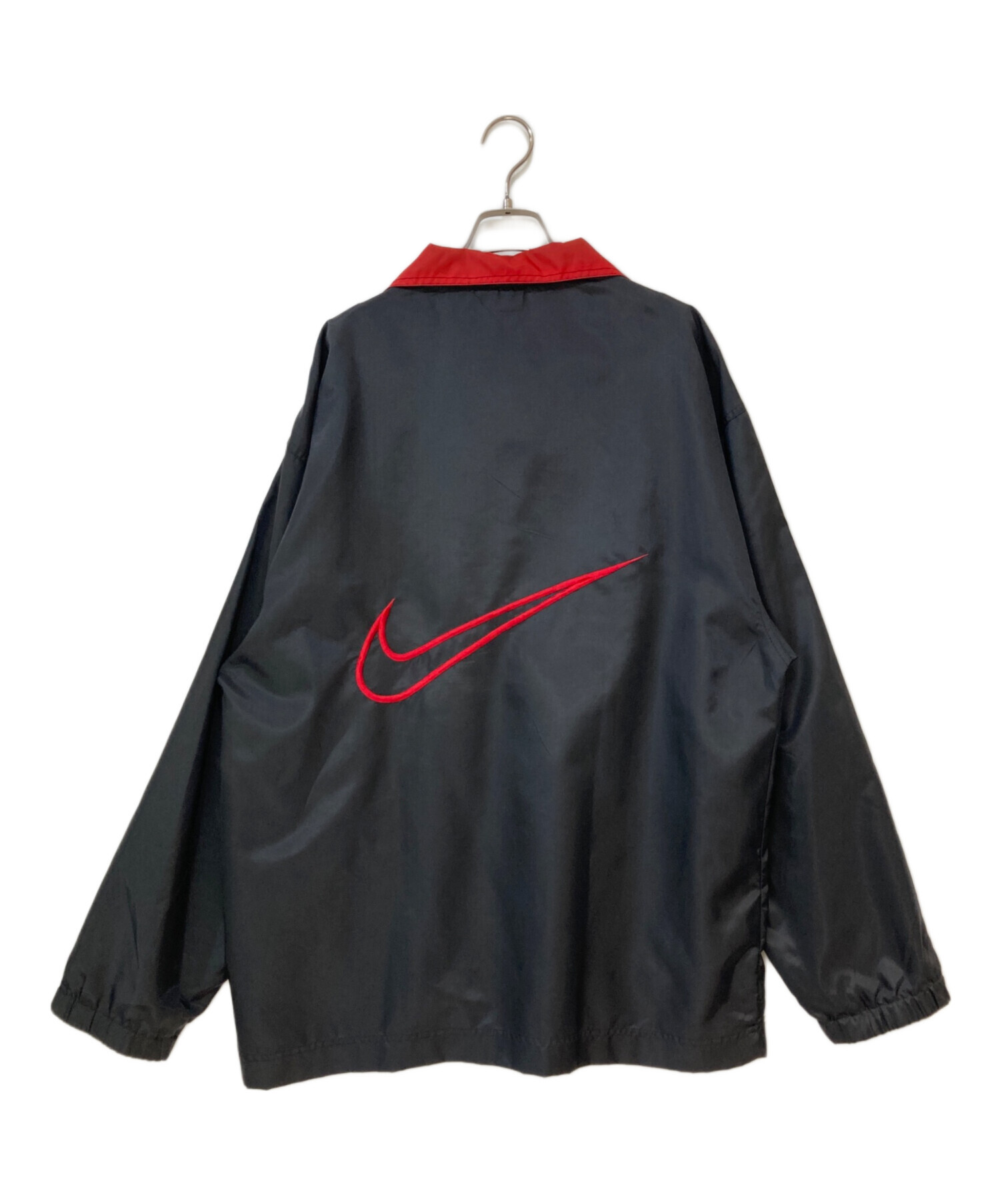 中古・古着通販】NIKE (ナイキ) 90s ナイロンプルオーバー ブラック