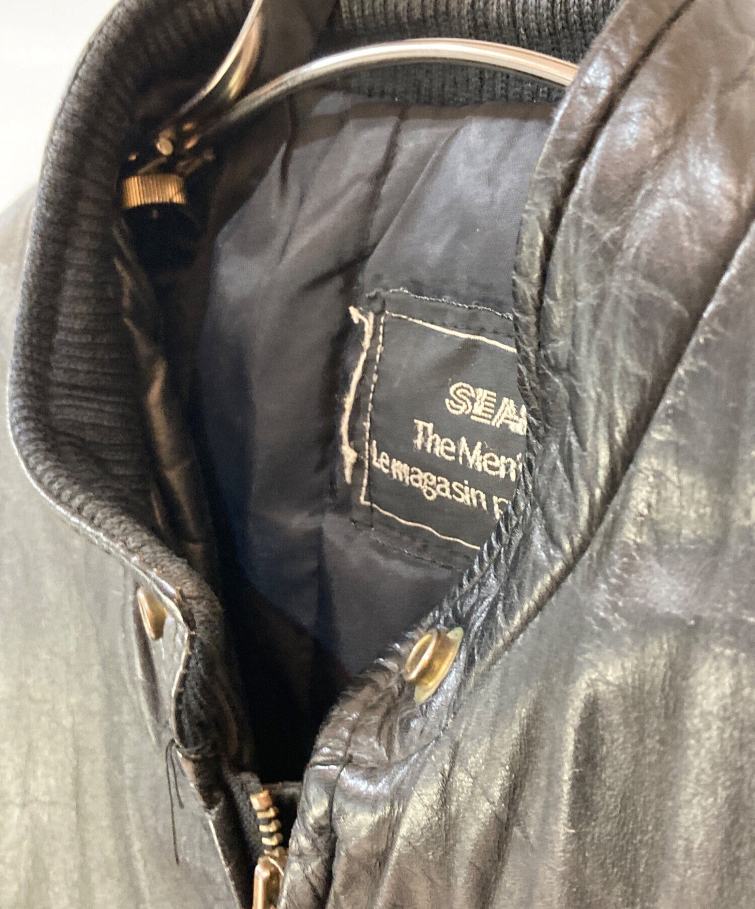 中古・古着通販】Sears (シアーズ) 80s シングルライダースジャケット