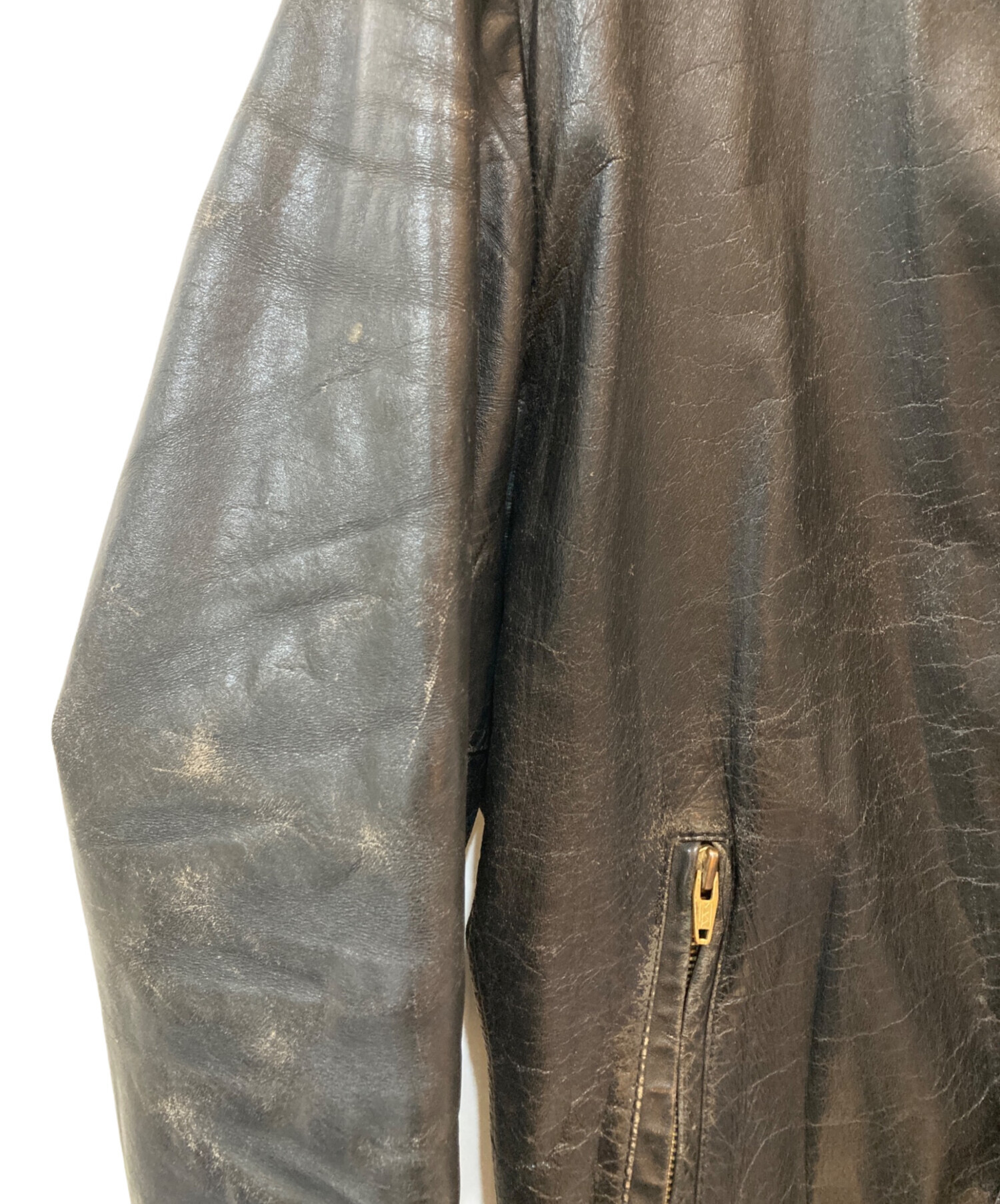 中古・古着通販】Sears (シアーズ) 80s シングルライダースジャケット