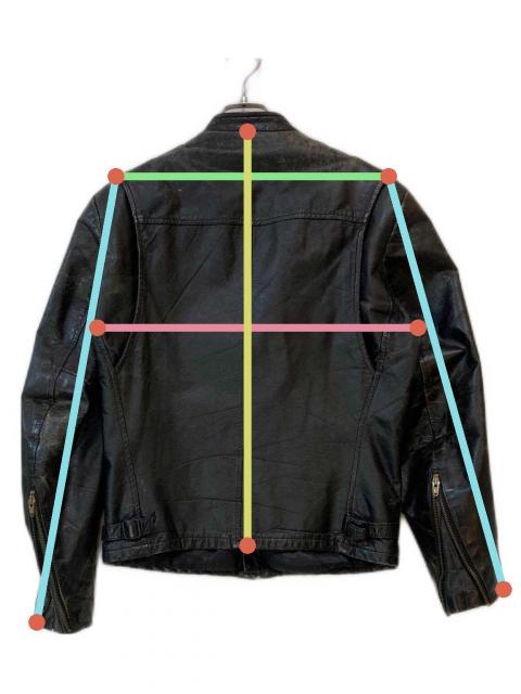 中古・古着通販】Sears (シアーズ) 80s シングルライダースジャケット