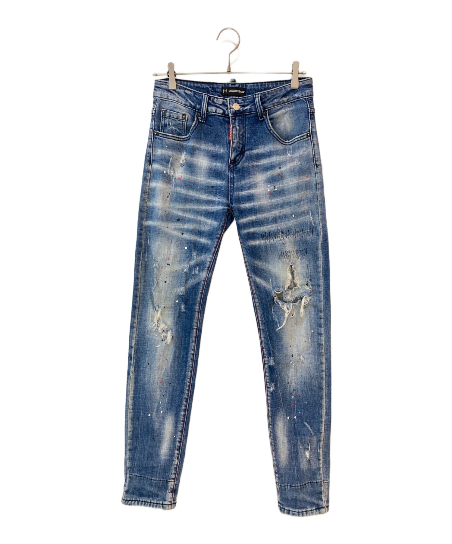 DSQUARED2 ダメージ加工デニムパンツ 42 中古・古着通販】DSQUARED2 (ディースクエアード) ダメージ加工デニム