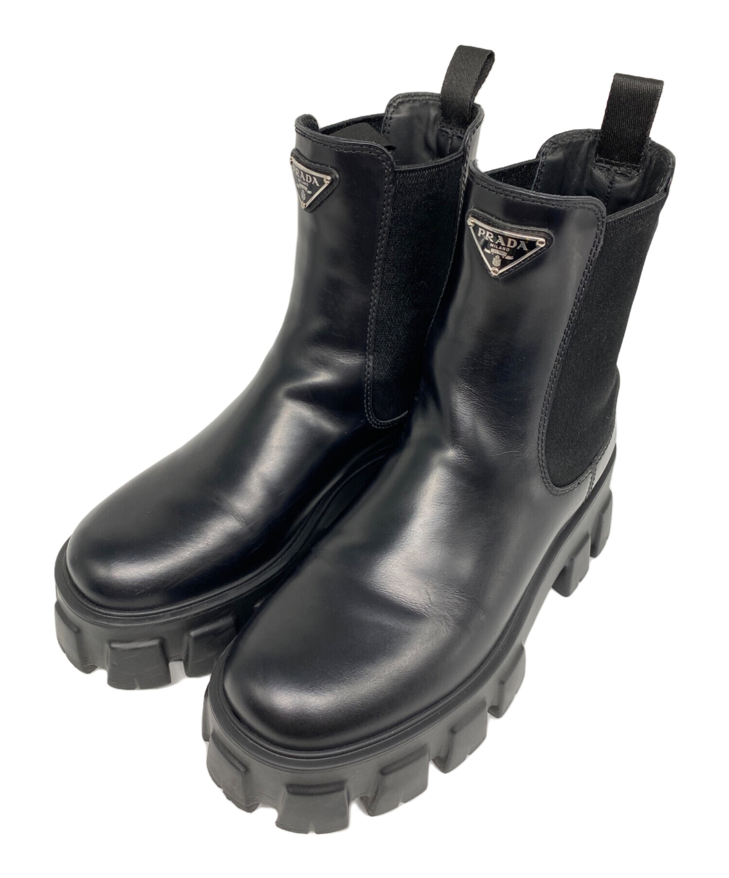 中古・古着通販】PRADA (プラダ) モノリス ブラッシュドレザー
