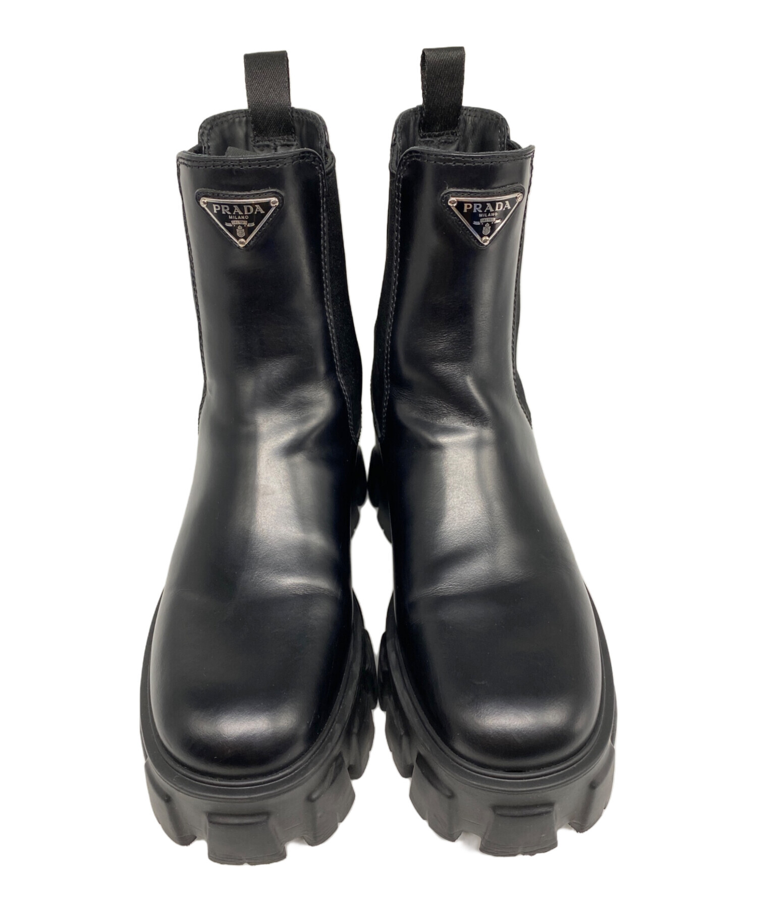 中古・古着通販】PRADA (プラダ) モノリス ブラッシュドレザー