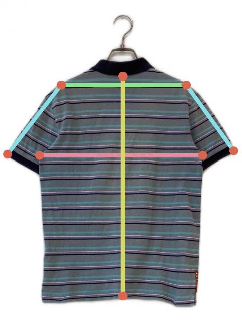中古・古着通販】PRADA SPORTS (プラダスポーツ) ボーダーポロシャツ