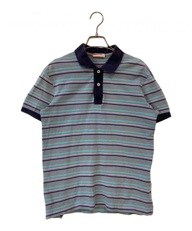 中古・古着通販】PRADA SPORTS (プラダスポーツ) ボーダーポロシャツ