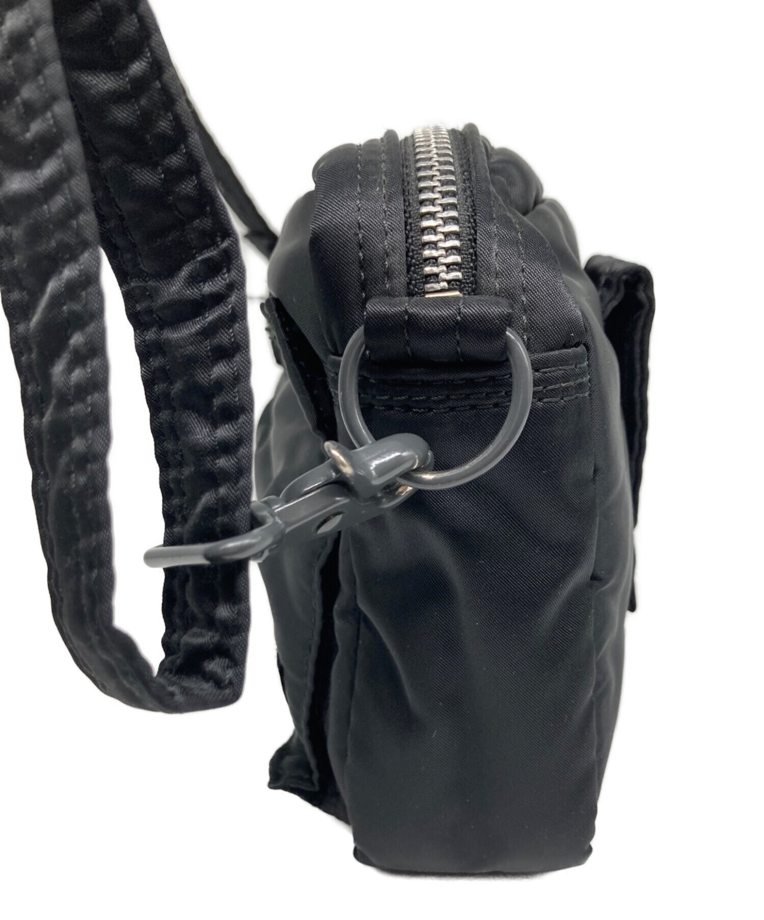 【タグ付き未使用】ポーター PORTER タンカー ショルダーバッグ 斜め掛け 中古・古着通販】PORTER (ポーター) TANKER SHOULDER BAG ブラック