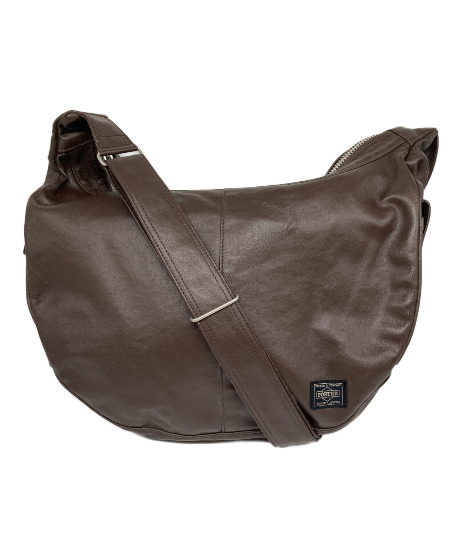 中古・古着通販】PORTER (ポーター) FREE STYLE SHOULDER BAG ブラウン