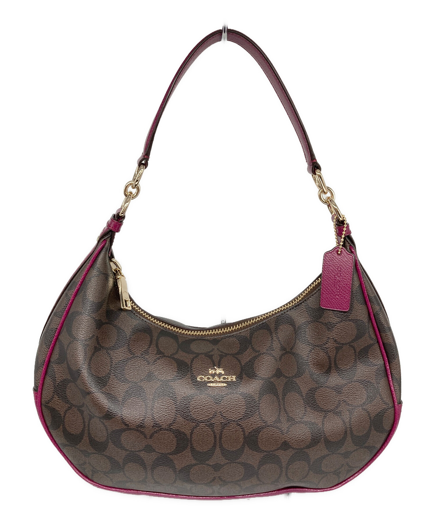 中古・古着通販】COACH (コーチ) テリ ホーボー バッグ・シグネチャー 