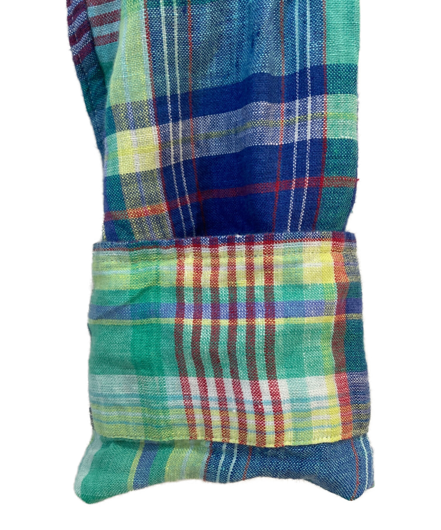 新品✨タグ付き　RALPH LAUREN リネンシャツ　マドラスチェック 中古・古着通販】RALPH LAUREN (ラルフローレン) マドラスチェック柄