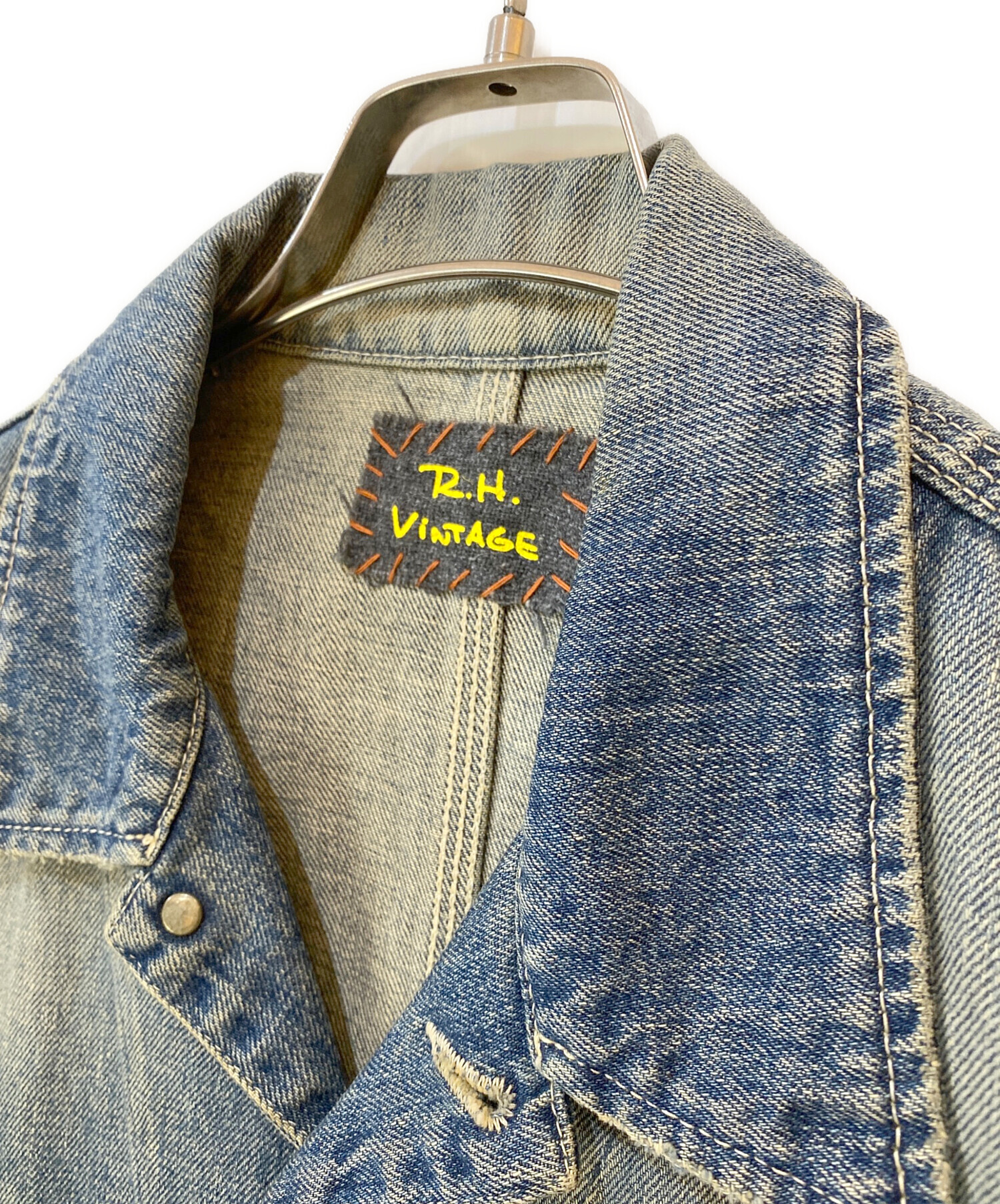 R.H. VINTAGE フリンジ付きデニムジャケット　ロンハーマン 中古・古着通販】R.H.Vintage (ロンハーマン・ヴィンテージ) デニム