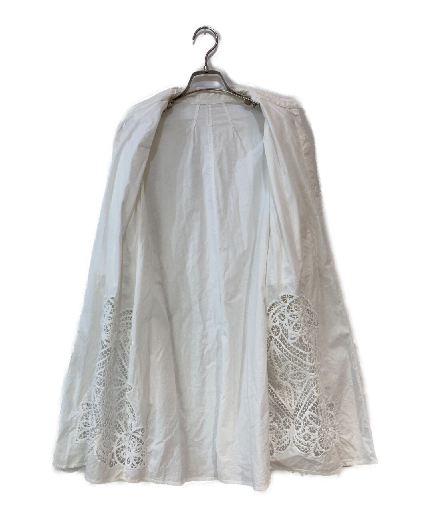 中古・古着通販】Plage (プラージュ) Craft Lace シャツ ホワイト