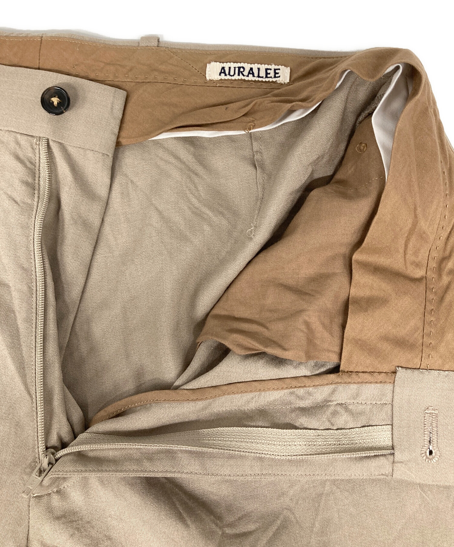 中古・古着通販】AURALEE (オーラリー) WOOL SILK TROPICAL SLACKS