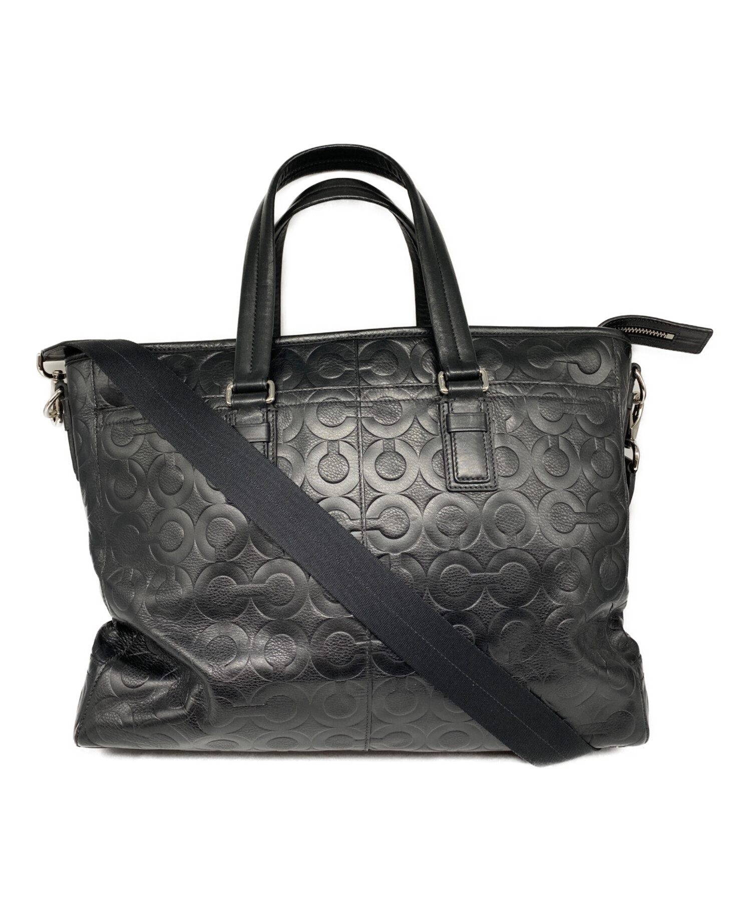 極美品　コーチ　オプアート　70253　トートバッグ　ショルダーバッグ　2way 中古・古着通販】COACH (コーチ) オプアート エンボス加工 2WAY