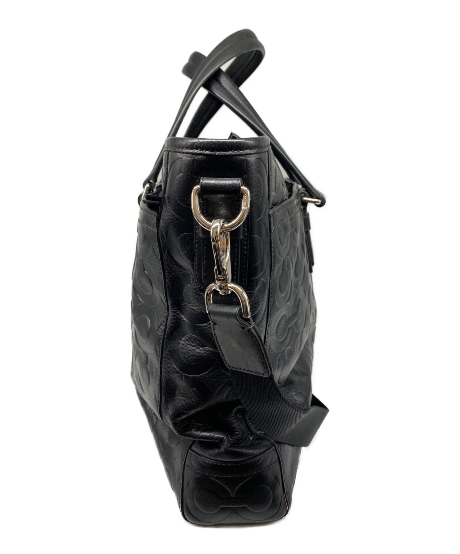 極美品　コーチ　オプアート　70253　トートバッグ　ショルダーバッグ　2way 中古・古着通販】COACH (コーチ) オプアート エンボス加工 2WAY