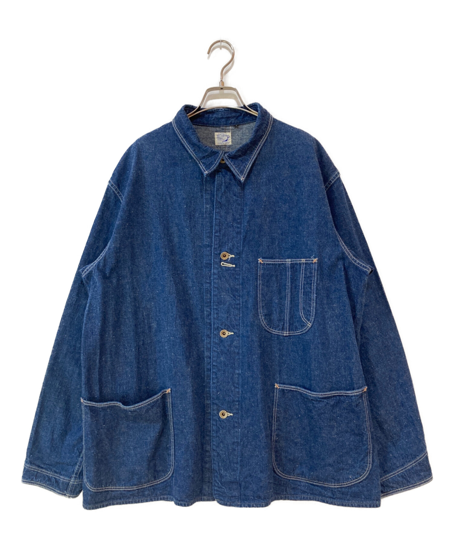 未使用級✨】大人気】Orslow/オアスロウ 1940S COVERALL 1 中古・古着通販】orSlow (オアスロウ) 1940'S COVERALL インディゴ
