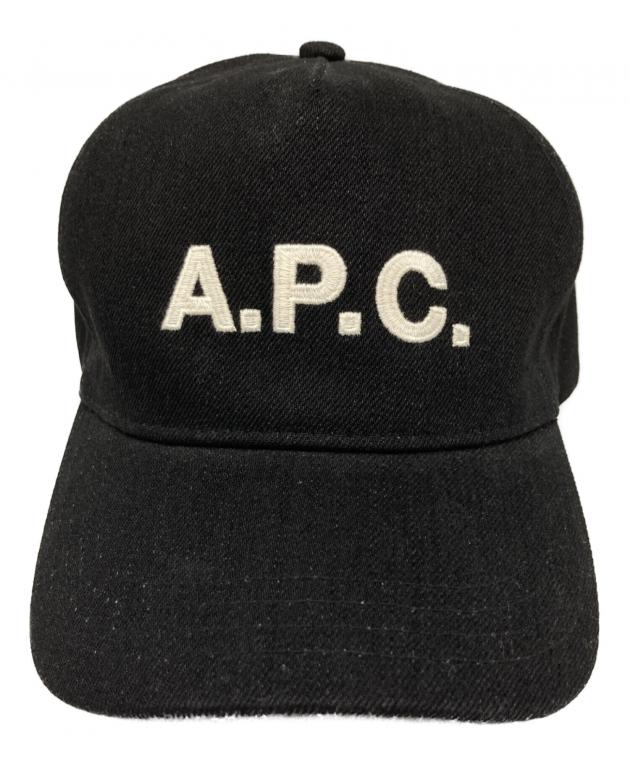 中古・古着通販】A.P.C. (アーペーセー) ロゴキャップ ブラック サイズ 