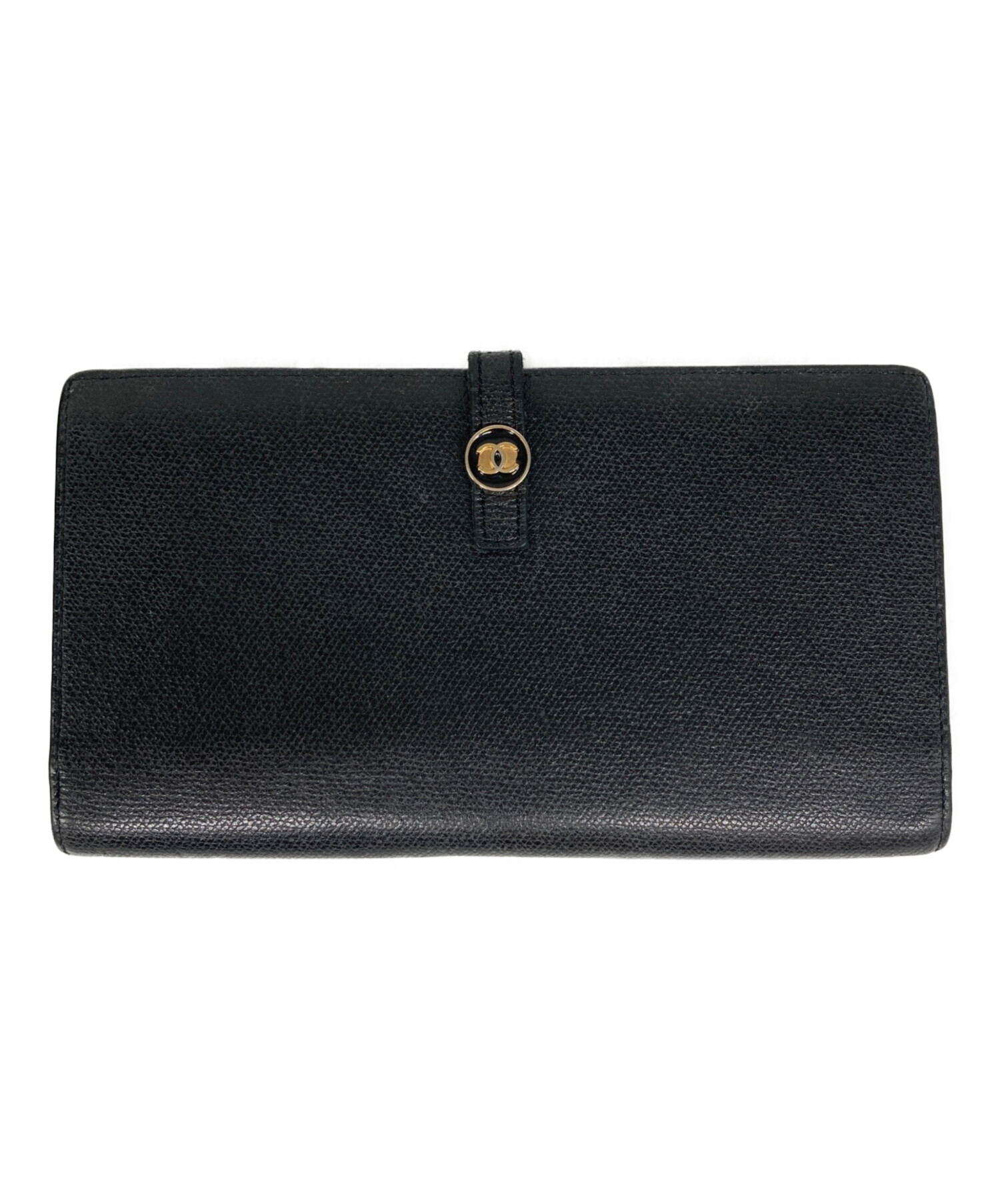 中古・古着通販】CHANEL (シャネル) ココボタン 長財布 ブラック