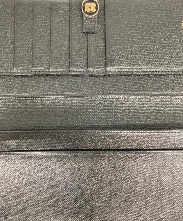 中古・古着通販】CHANEL (シャネル) ココボタン 長財布 ブラック