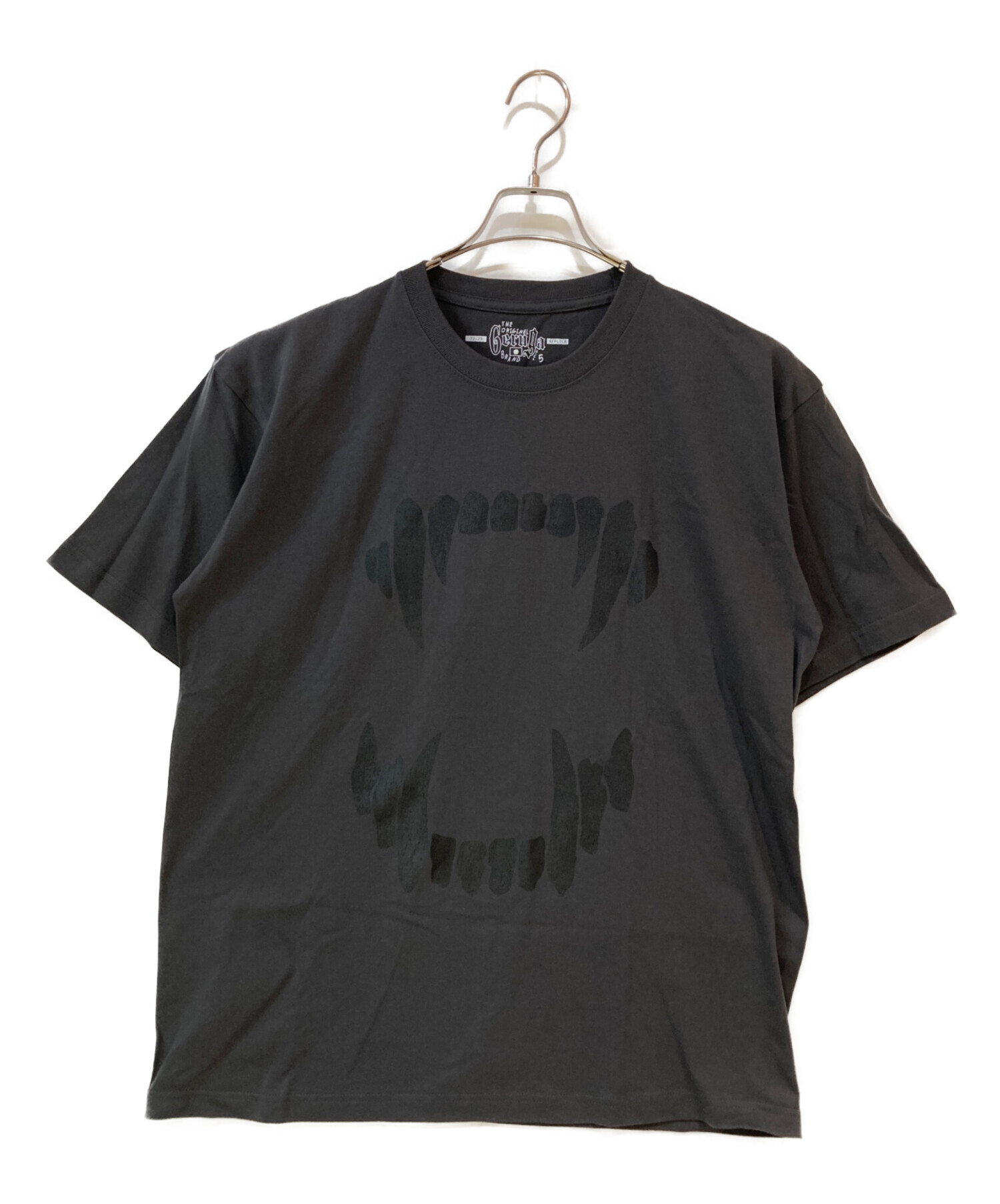 中古・古着通販】Geruga (ゲルガ) 牙プリントTシャツ ブラック サイズ 