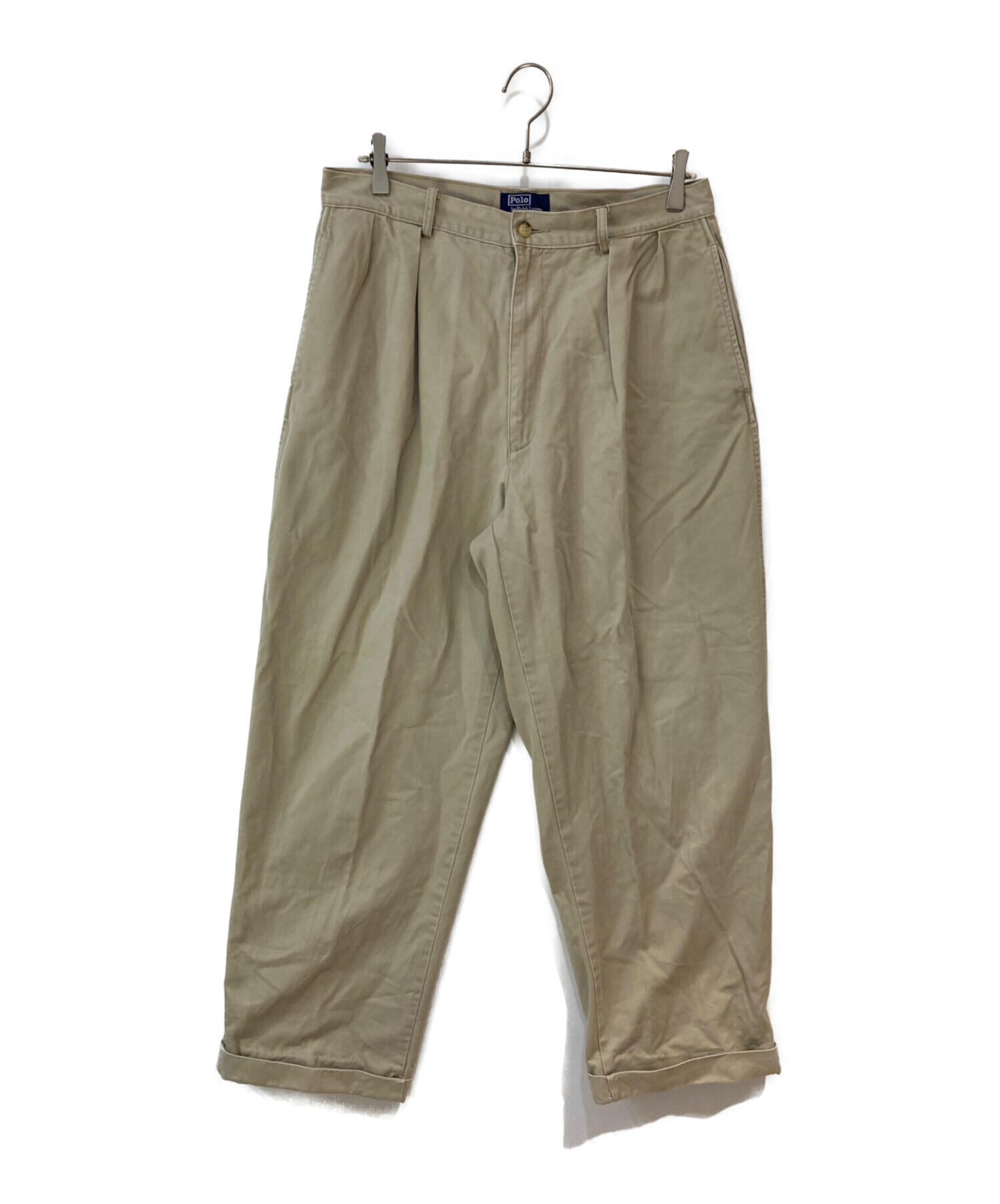 Polo Ralph Lauren スリムチノパン ベージュ 新品、未使用品 中古・古着通販】POLO RALPH LAUREN (ポロ・ラルフローレン) USA製