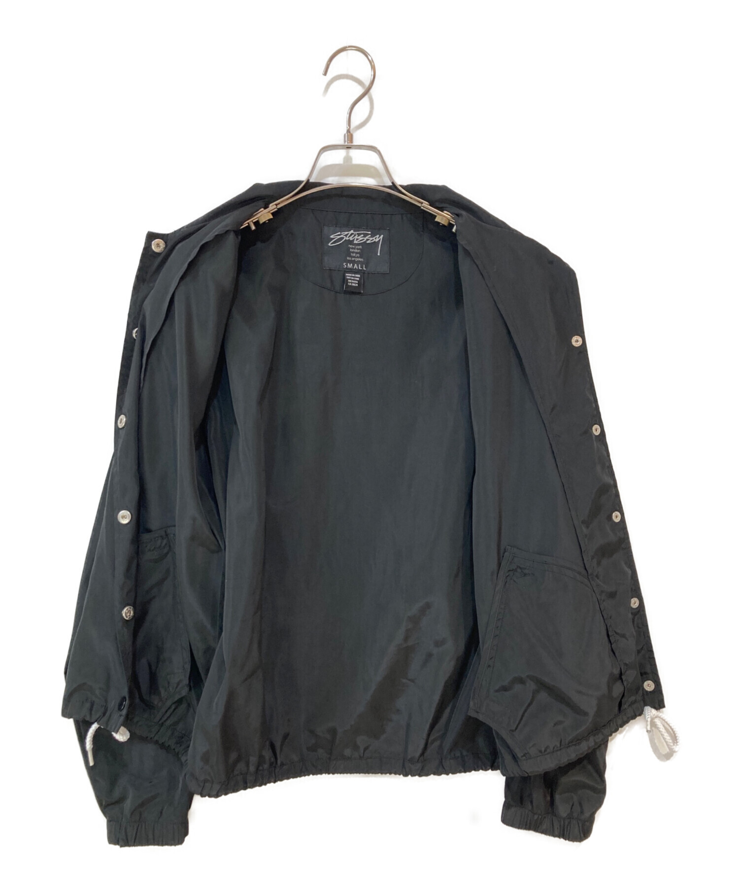 中古・古着通販】stussy (ステューシー) コーチジャケット ブラック