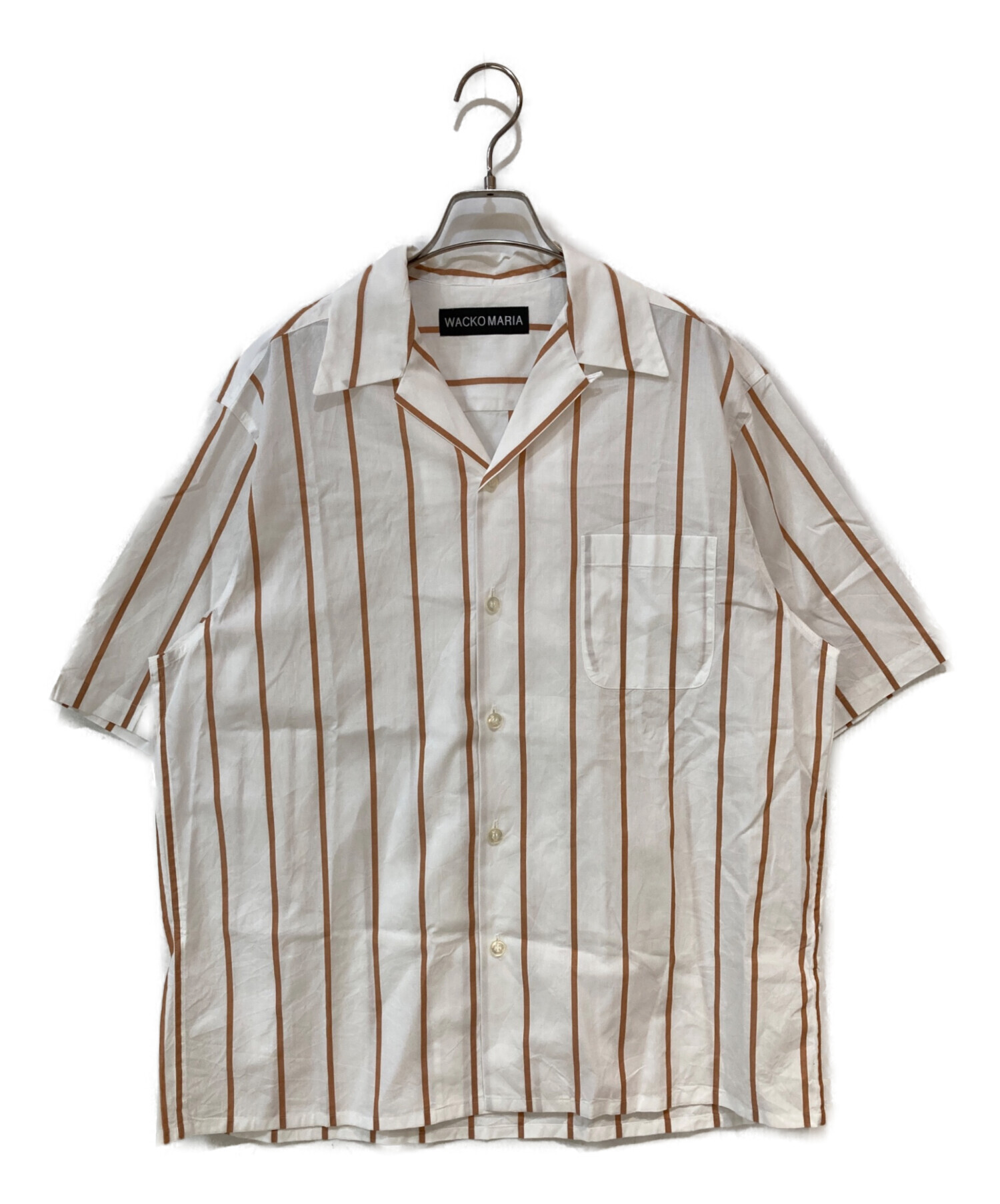 p*8様 wacko maria 中古・古着通販】WACKO MARIA (ワコマリア) STRIPED OPEN COLLAR SHIRT