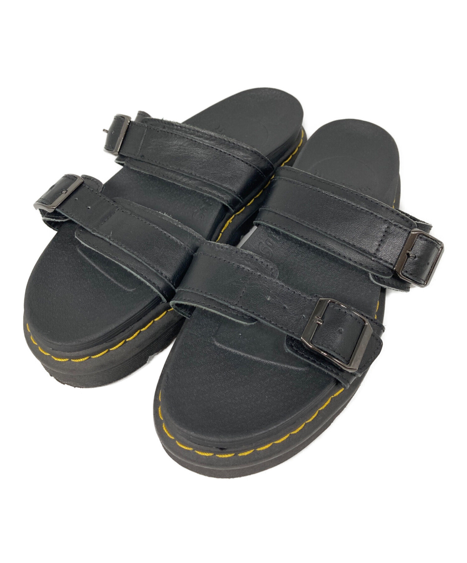 Dr.Martens MYLES スライドサンダル シャークソール UK10 黒 中古・古着通販】Dr.Martens (ドクターマーチン) MYLES シャークソール