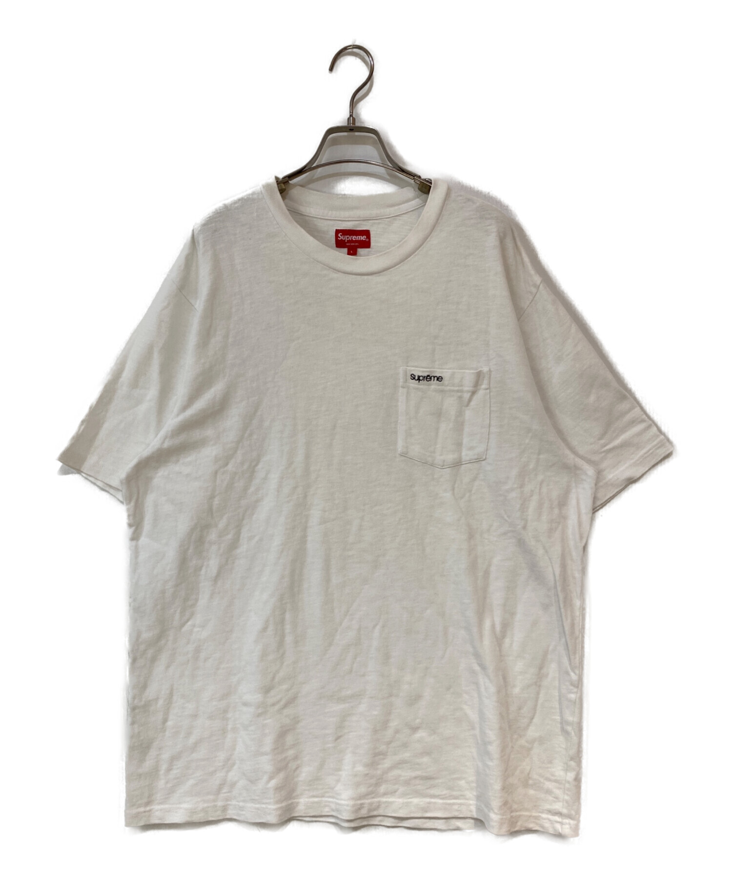 Supreme Pocket Tee White Mサイズ 中古・古着通販】SUPREME (シュプリーム) S/S Pocket Tee ホワイト