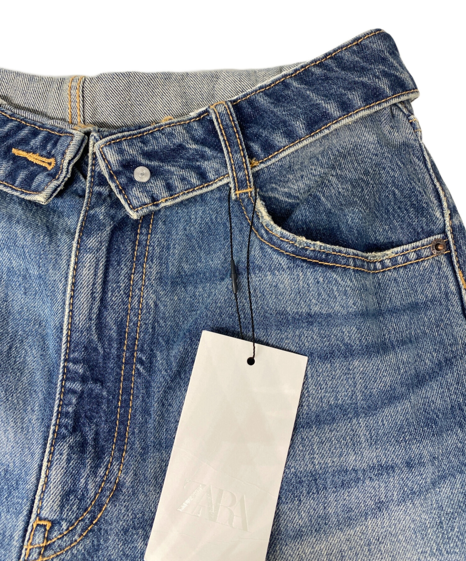 中古・古着通販】ZARA (ザラ) バギーデニムパンツ インディゴ サイズ
