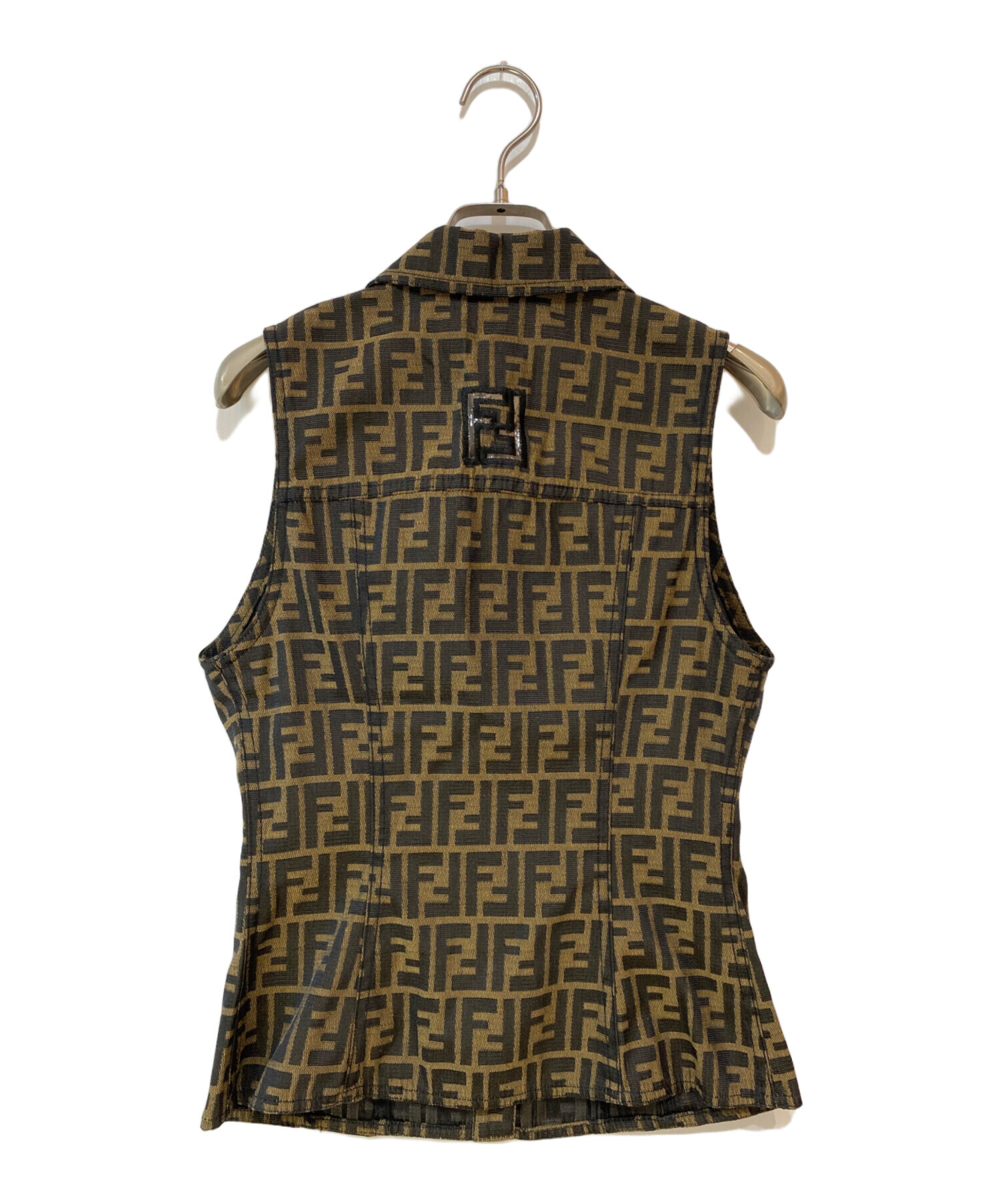 中古・古着通販】FENDI (フェンディ) ズッカ柄 ベスト ブラウン サイズ