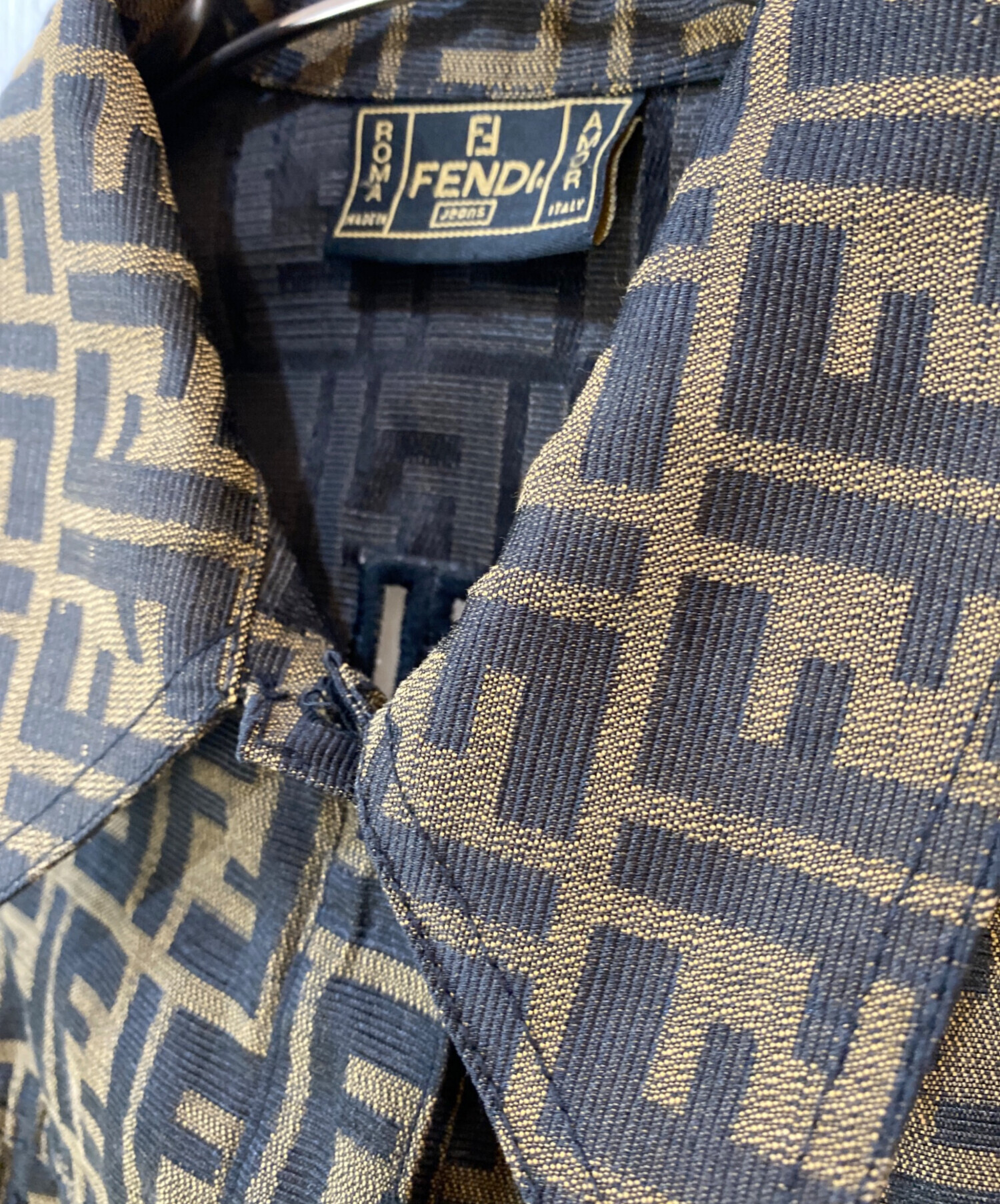 中古・古着通販】FENDI (フェンディ) ズッカ柄 ベスト ブラウン サイズ