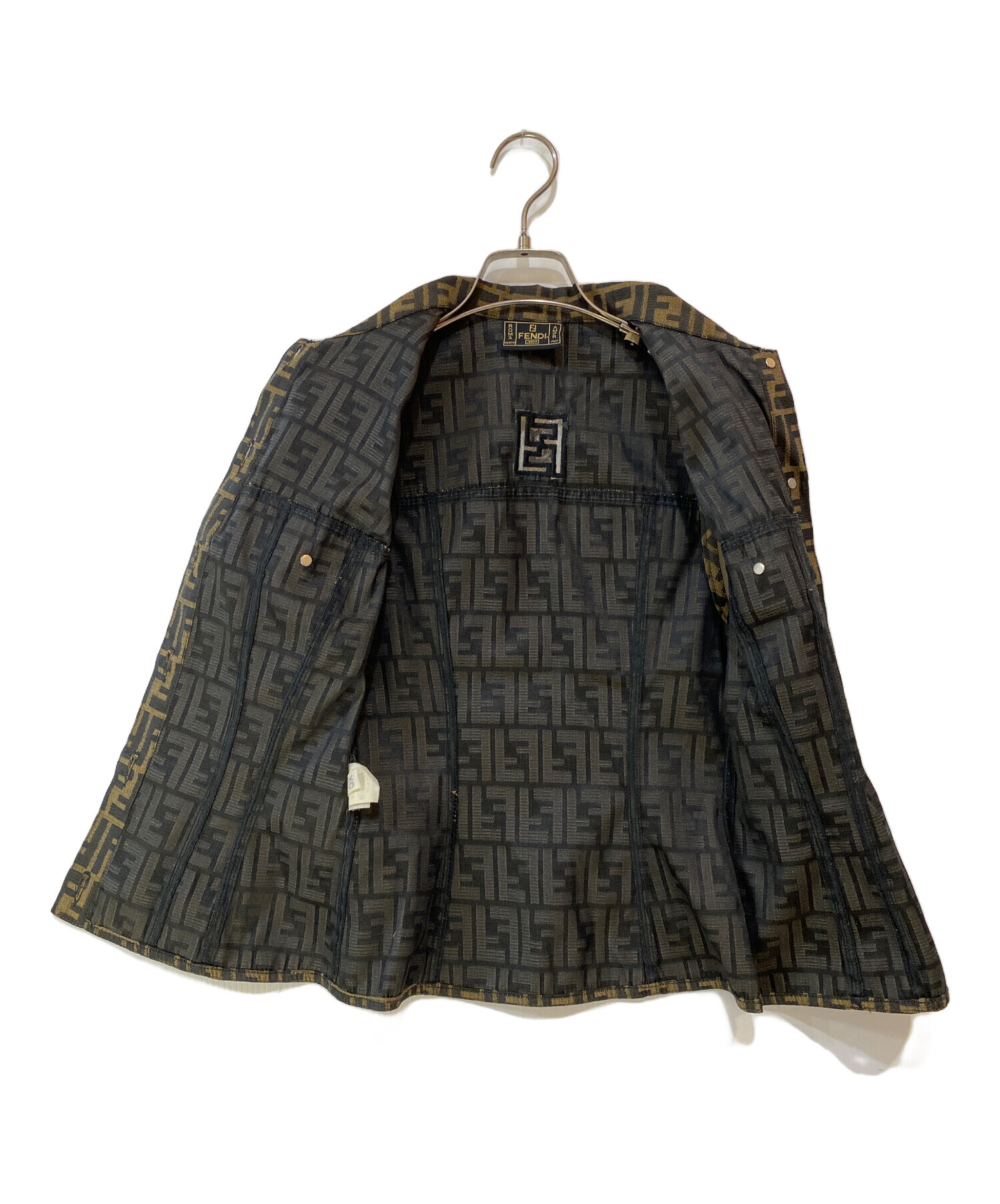 中古・古着通販】FENDI (フェンディ) ズッカ柄 ベスト ブラウン サイズ