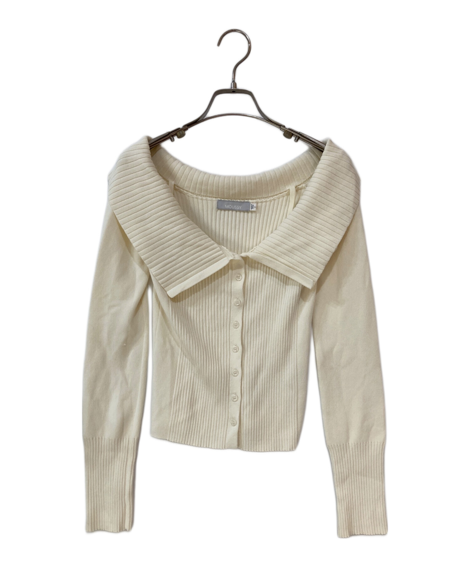 中古・古着通販】moussy (マウジー) 3WAY SHOULDER ニット アイボリー 