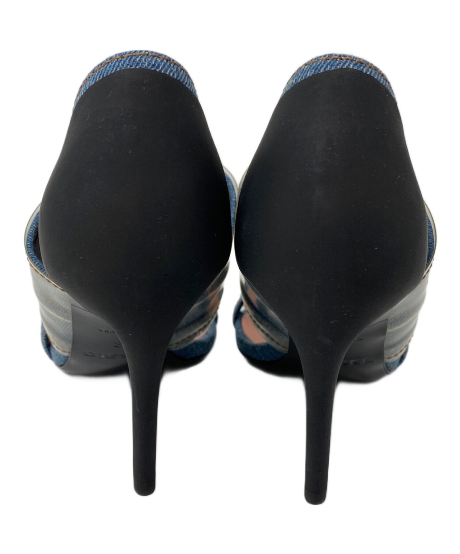 DIESELハイヒール 中古・古着通販】DIESEL (ディーゼル) SA-SLANTY デニムハイヒール