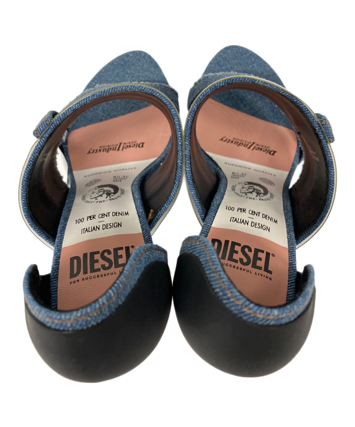 DIESELハイヒール 中古・古着通販】DIESEL (ディーゼル) SA-SLANTY デニムハイヒール