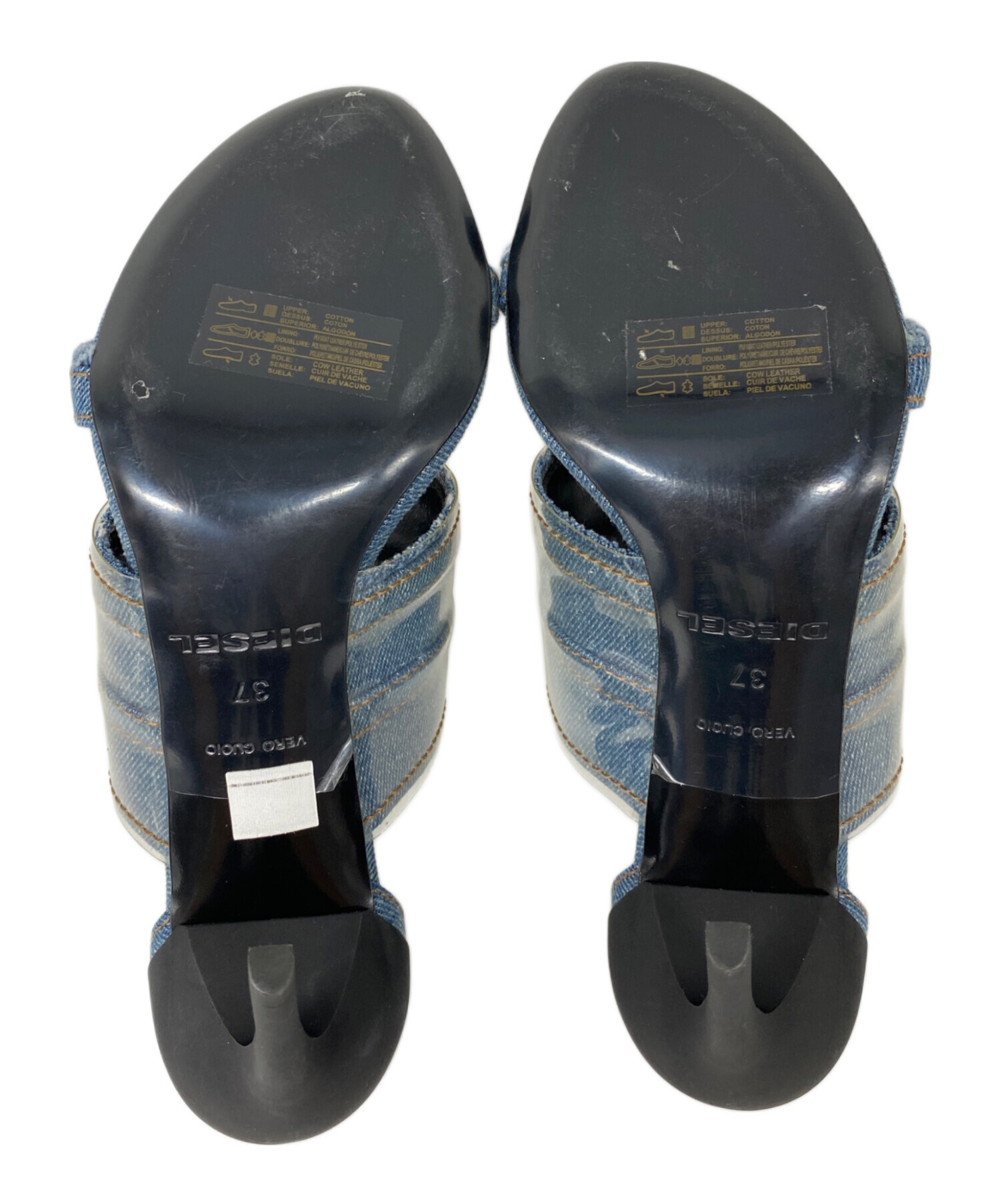 中古・古着通販】DIESEL (ディーゼル) SA-SLANTY デニムハイヒール