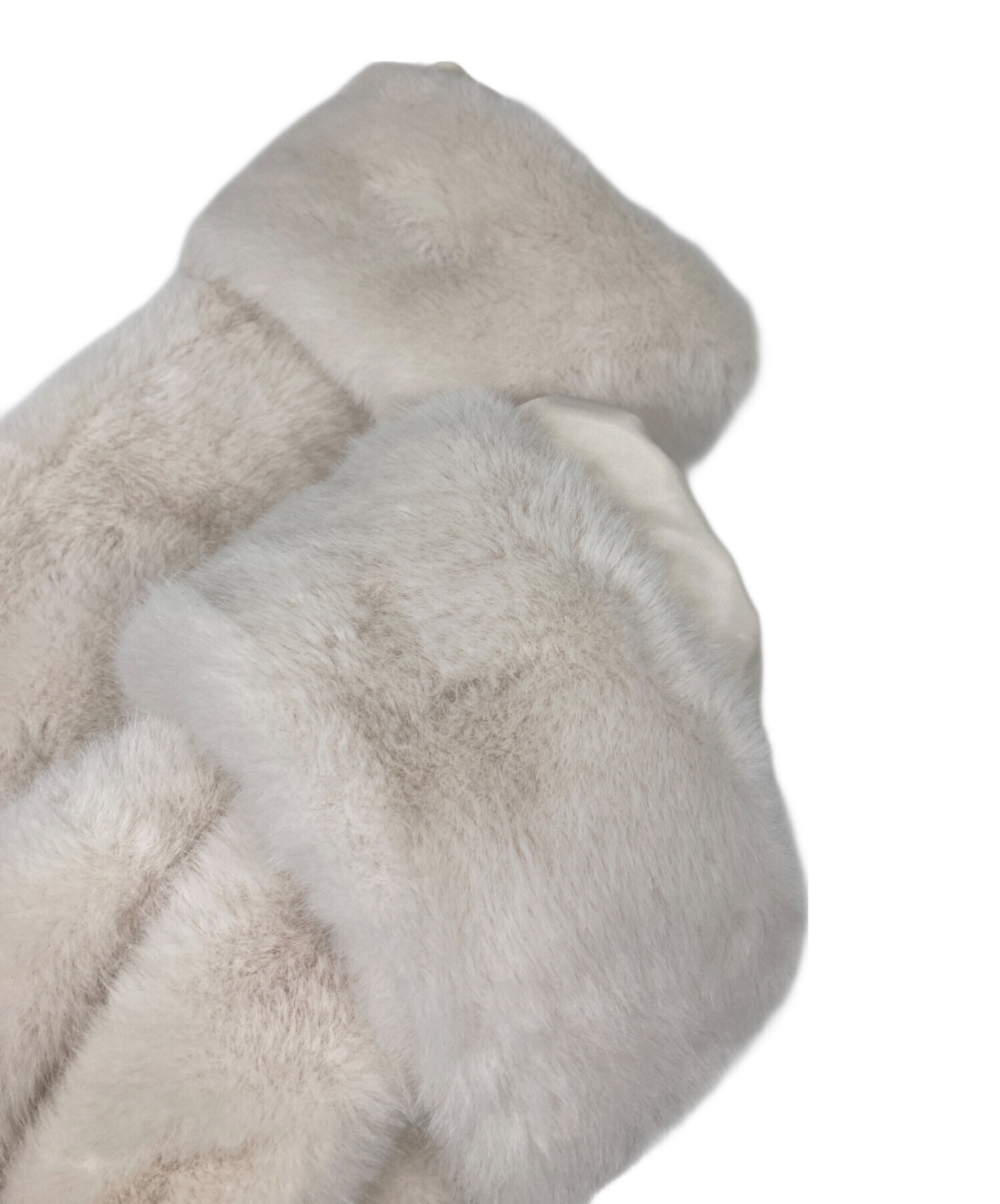 中古・古着通販】CARLA (カーラ) Eco fur hood coat アイボリー サイズ